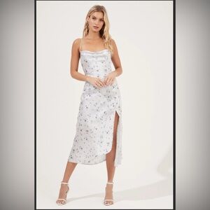 ASTR the Label Gaia Floral Midi Dress